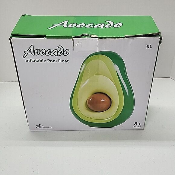 Inflatable Avocado Pool Float with Ball XL - Picture 4 of 8